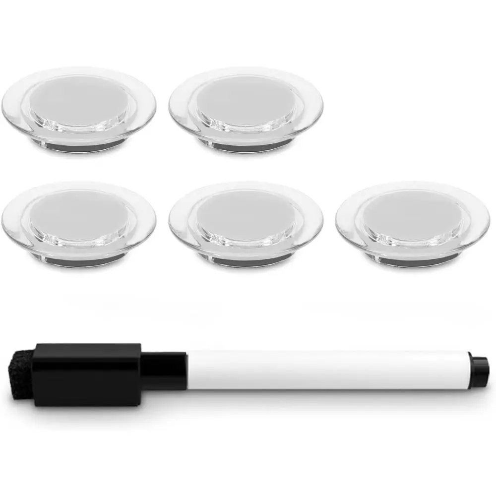 24x36 Decorative Magnetic Whiteboard with Concrete Design, 5 Magnets & Marker Included