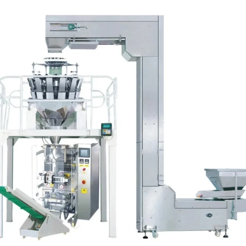 FL Vertical Fully Automatic Weighing Filling Sealing Wrapping Stand-up Bags Food Grade Granule Packaging Machine