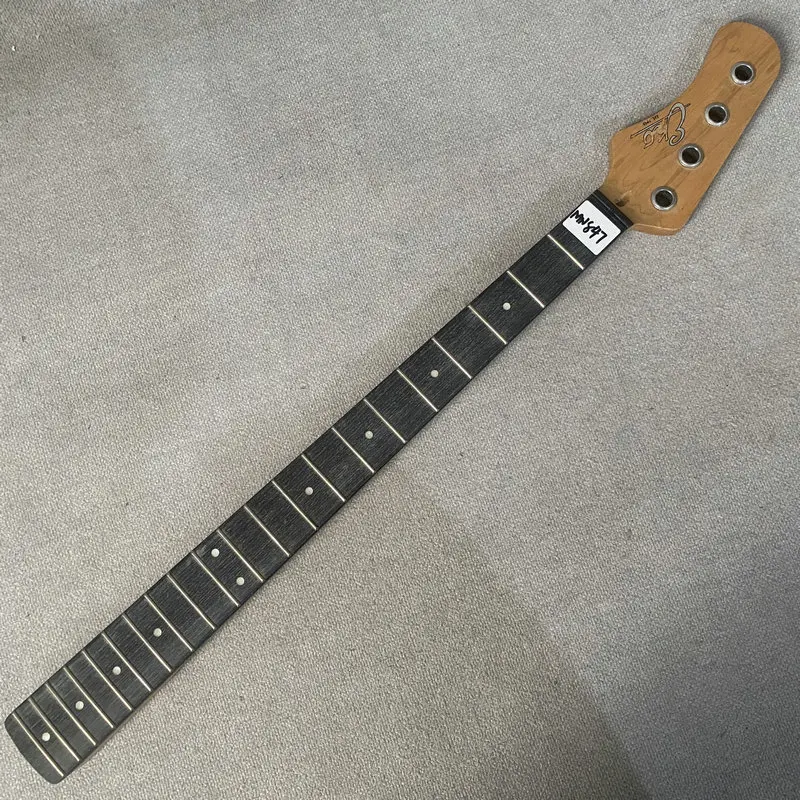 

MN847 Original EKO 4-String Bass Neck - 21-Fret Left-Hand Model with Reverse Head, DIY Install