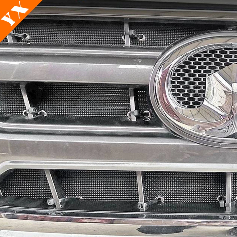Stainless Trim Car Front Grille Anti-insect Net And Dust-proof Net Decor Cover For GWM Great Wall Wingle 7 2021-2022 Accessories