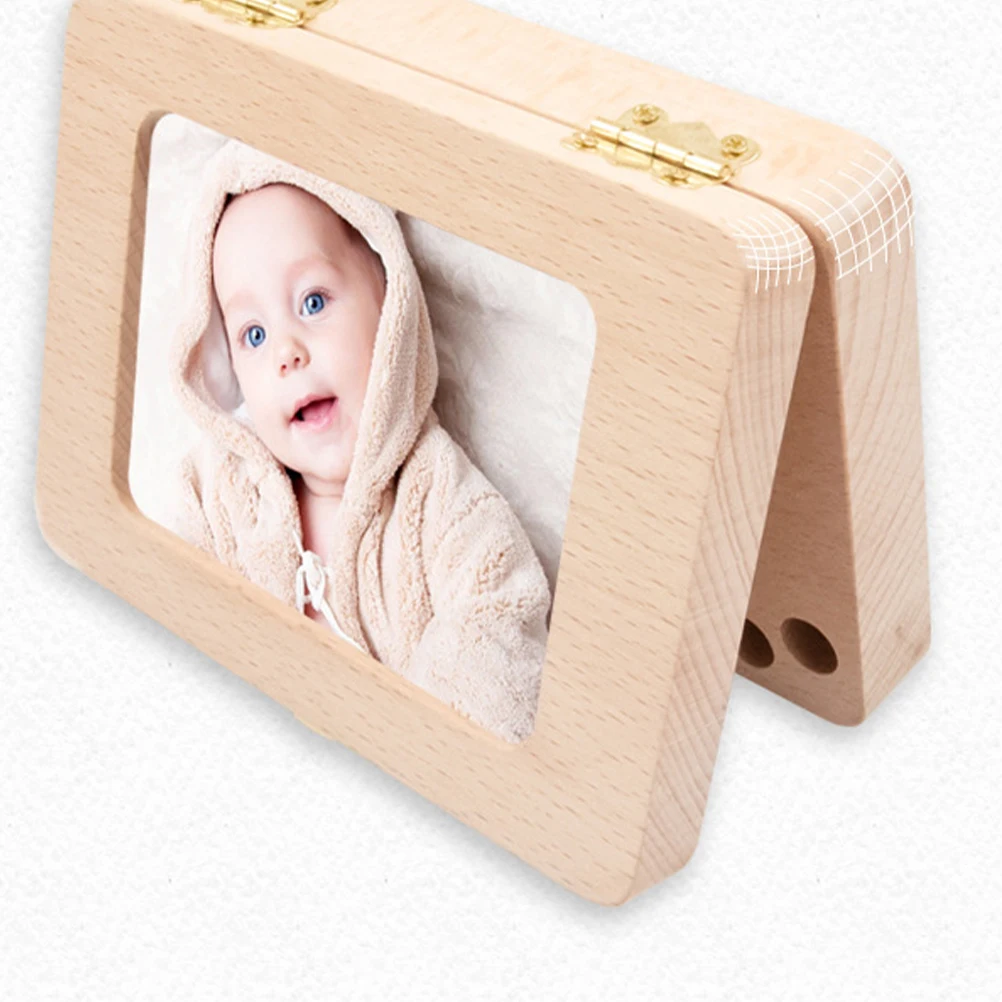 

Baby Tooth Collection Box Eco-friendly Material 20 Holes Magnetic Sheet Keepsake Storage For Memory Preservation Milk Teeth Box