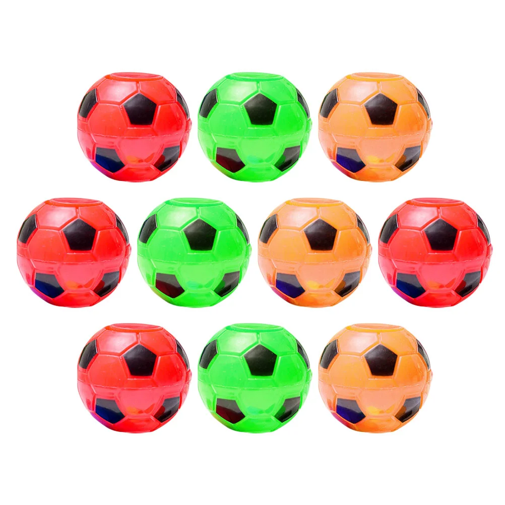 10 Pcs Mini Fidget Spinners Fingertip Soccer Toy Football for Ballpoint Pens Childrens Toys Kids Earth Tones Bulk