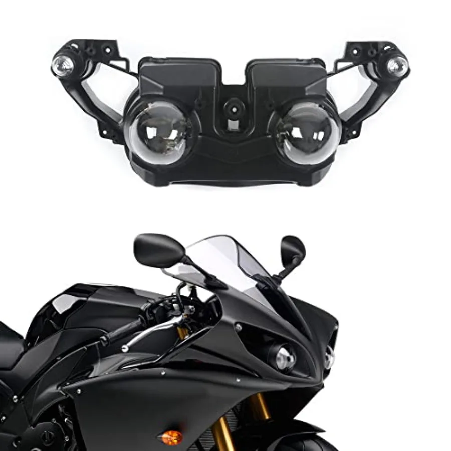 

Motorcycle Front Headlight Head Lamp Headlamp Assembly Fit for Yamaha YZF1000 R1 2009 2010 2011 YZFR1 09 10 11 Motorbike Headli