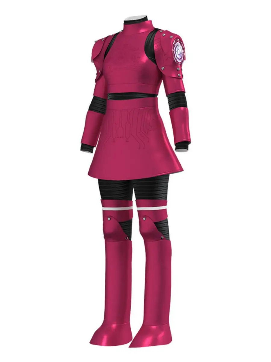 Megan 20 M3GAN Fem Host Suit Gonna da battaglia loween Costume cosplay per bambini Materiale in poliestere Costume tradizionale cinese