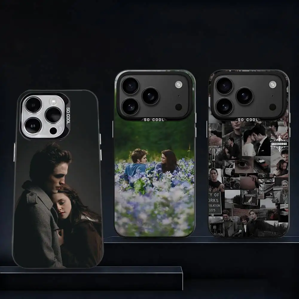 

T-Twilight TV Phone Case For iPhone 17,16,15,14,13,12,11,Pro,XS,Max,Plus,Mini,SE4,E Black Matte Shockproof Cover