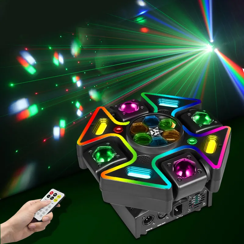 

New!120W LED Disco Lights Dmx DJ RGBW Club Effects Lighting Christmas Atmosphere Device Dance Wedding Party Event Beam Lights