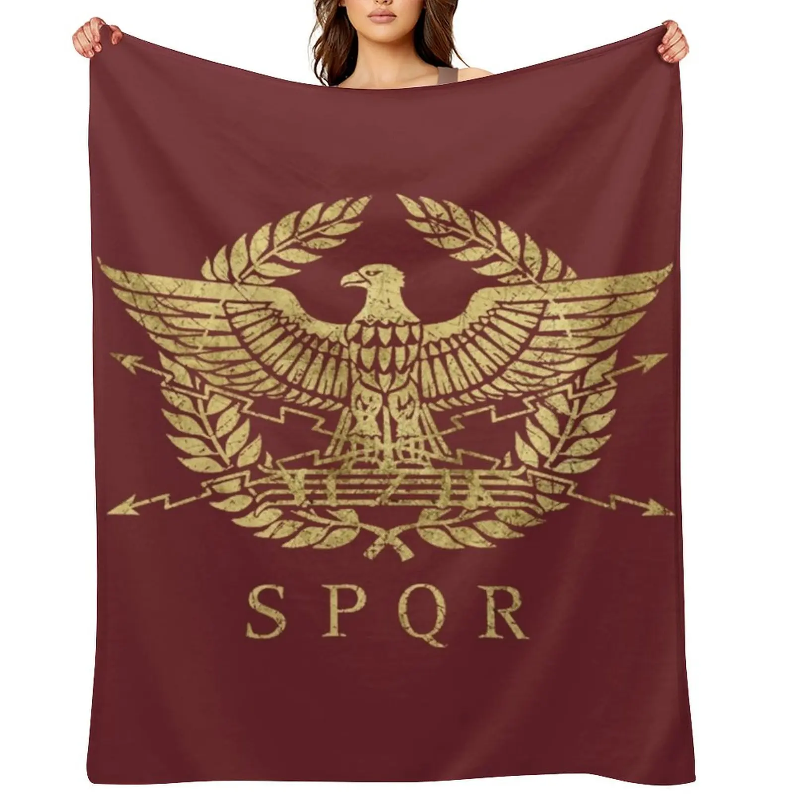 

Roman Empire Emblem V01 T-Shirt Throw Blanket Decorative Throw Quilt Thin Bed Fashionable Blankets