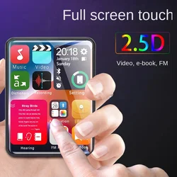 2.4 Inch Full Screen Touch Mp3 Player With 4GB Memory Bluetooth Mp4 Player with Built-In Speaker with E-book FM Radio Video