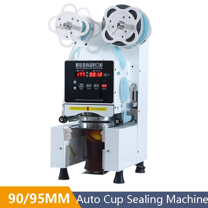 Full Automatic Bubble   Cup Sealing Machine 90mm 95mm PP/PE/Paper Cup Sealer for Milk   Boba - view 3
