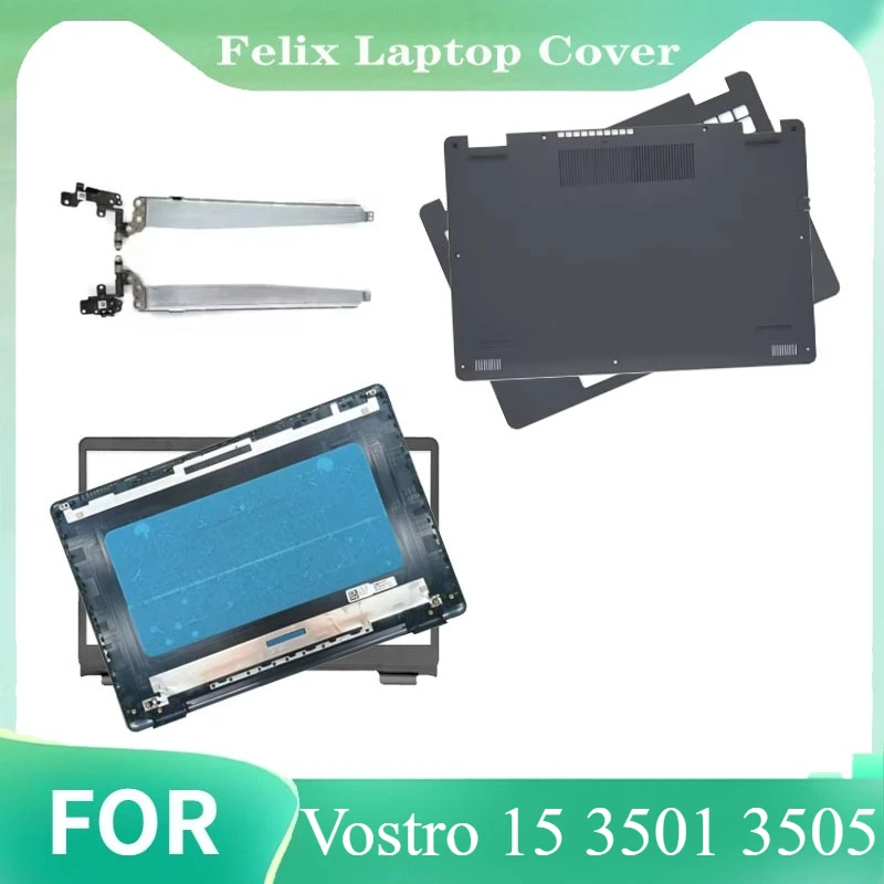 

For Vostro 15 3501 3505 New Bottom Base Case Laptop LCD Back Top Cover Front Bezel Hinge Palmrest Upper Rear Lid Black