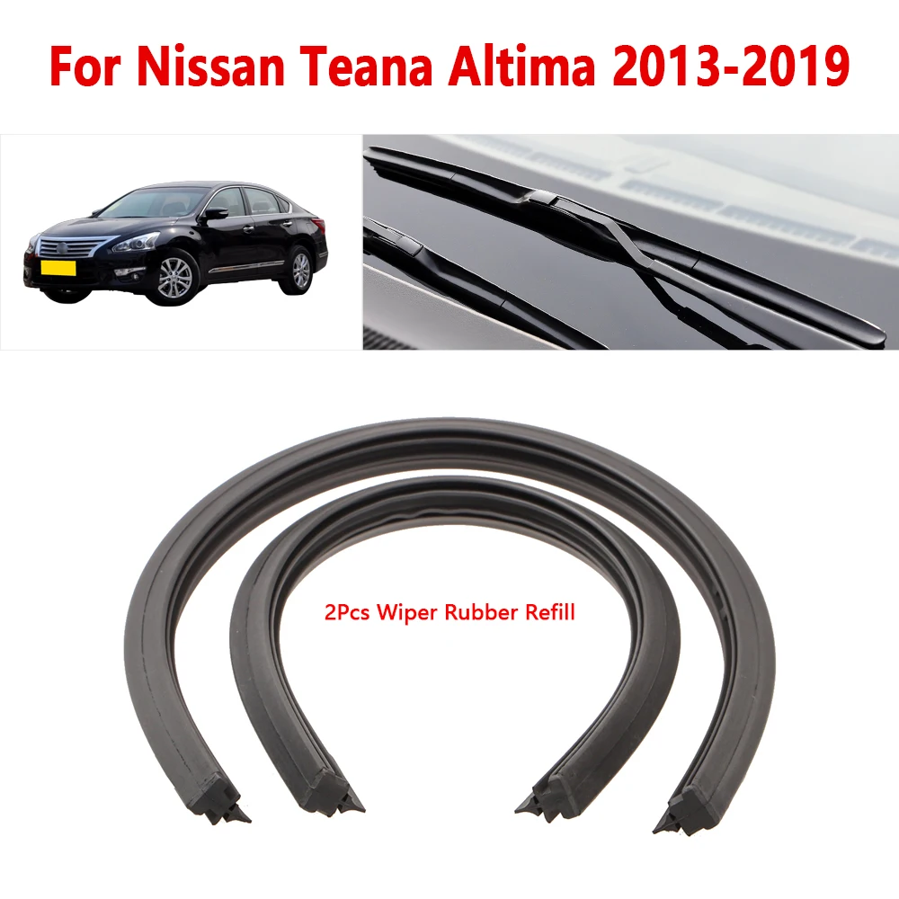 

For Nissan Teana Altima 2013 2014 2015 2016 2017 2018 2019 Wiper Rubber Strip 16" 28" Car Wiper Refill Accessories 1Pair