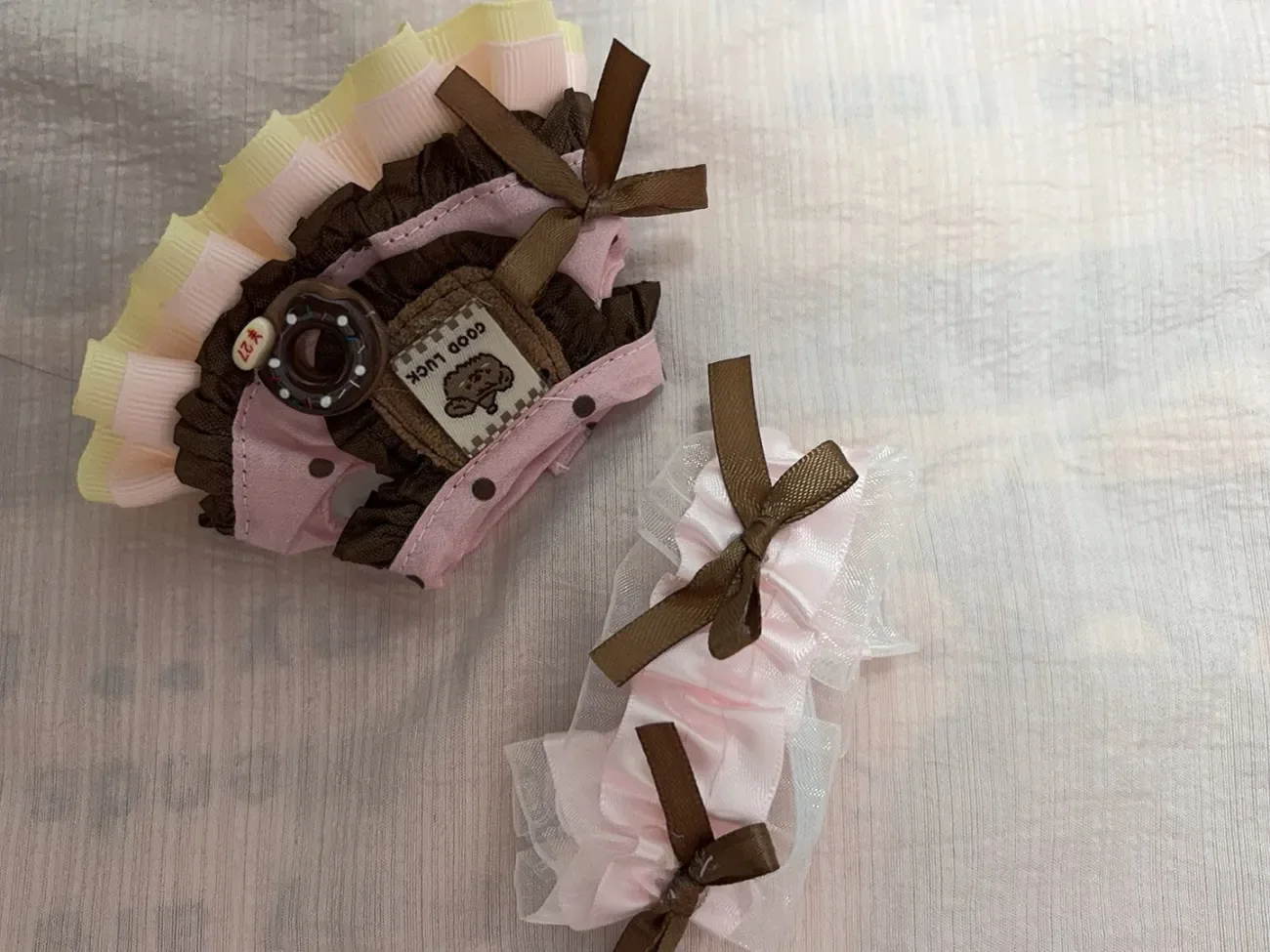 10cm Cotton Doll Clothes Mint Chocolate Strawberry Cake Series Skirt Macaron Color Palette No Attribute Clothing