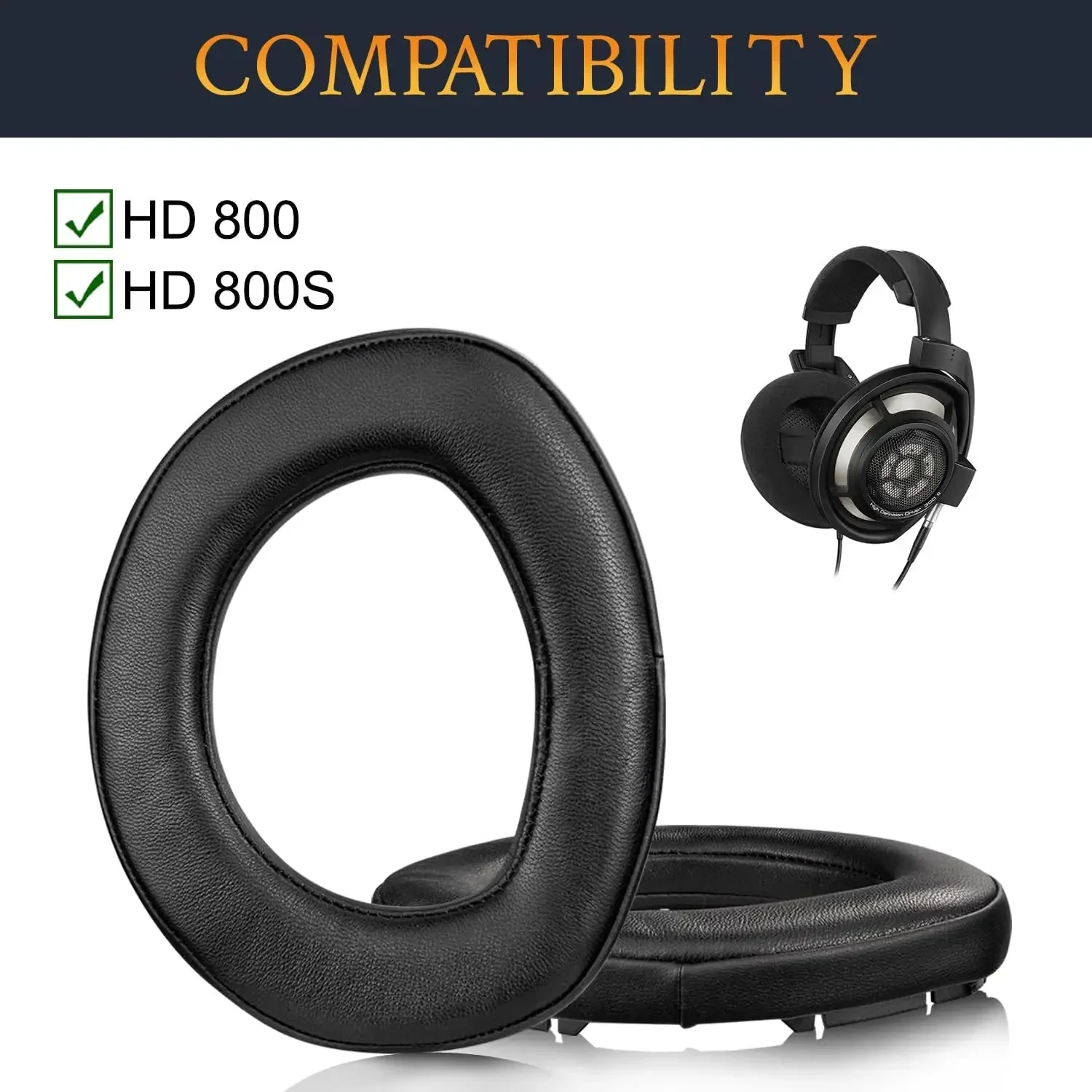 Амбушюры для Sennheiser HD800/HD800S HD 800, сменные амбушюры, наушники, губка с эффектом памяти, рукава, чехол