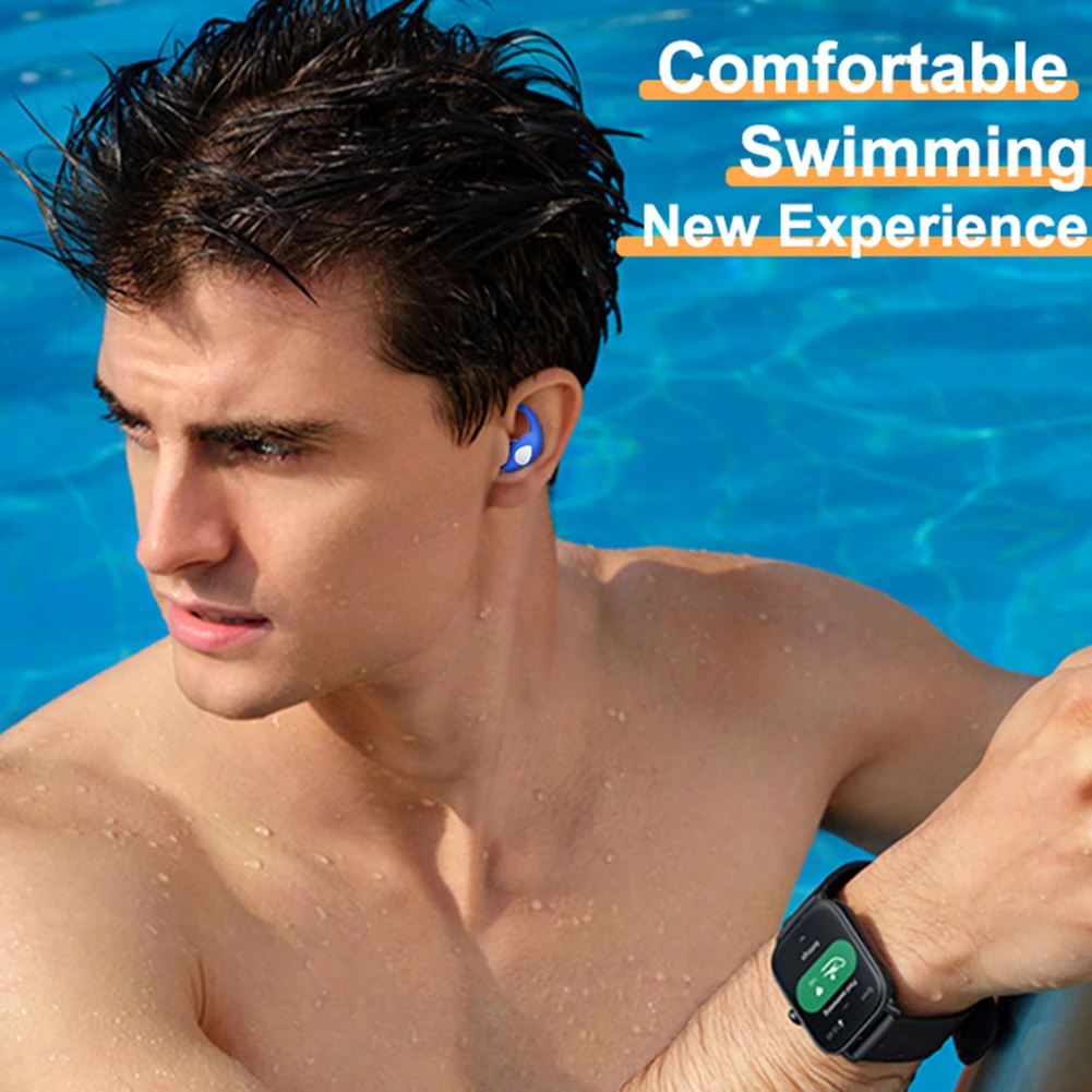 

1 Pair Silicone Noise Reduction Earplug Soft Comfort Ear Protection Earplugs Anti-Noise Ear Plugs for Travel Work Sleep Swimming