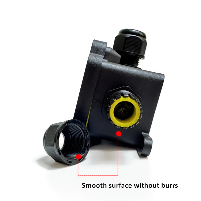 IP68 Outdoor Waterproof Junction Box 3 Way Plug Line External Cable Connection Box For Tunnel/Garden/Landscape Lights