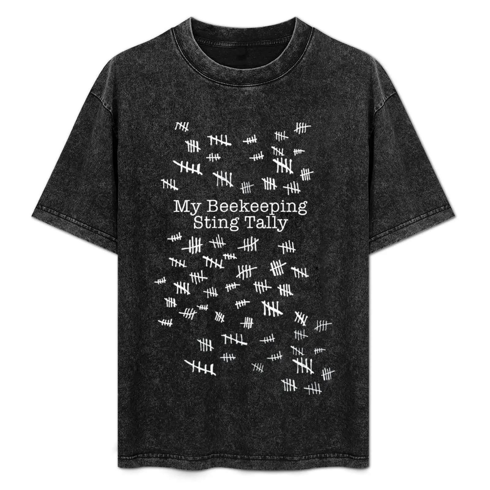 

My Beekeeping Sting Tally / White Graphics T-Shirt Big and Tall Solid Color T-Shirt