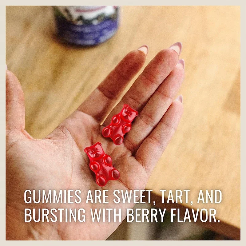 علكة Elderberry - تحتوي على مكملات مناعة من الزنك والفيتامينات C وD، مناسبة للعظام والأسنان #6