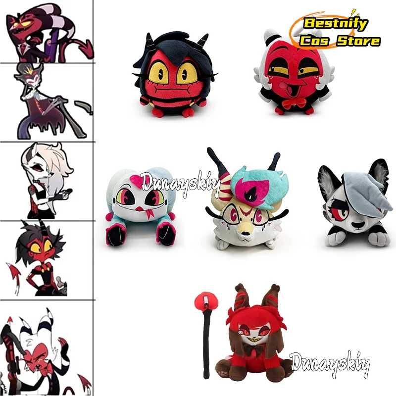 Stolas Millie Medusa carmesí nuevos disfraces de Cosplay accesorios peludos 15/30/40cm accesorios de mano de felpa Decora Hazbin2 accesorio