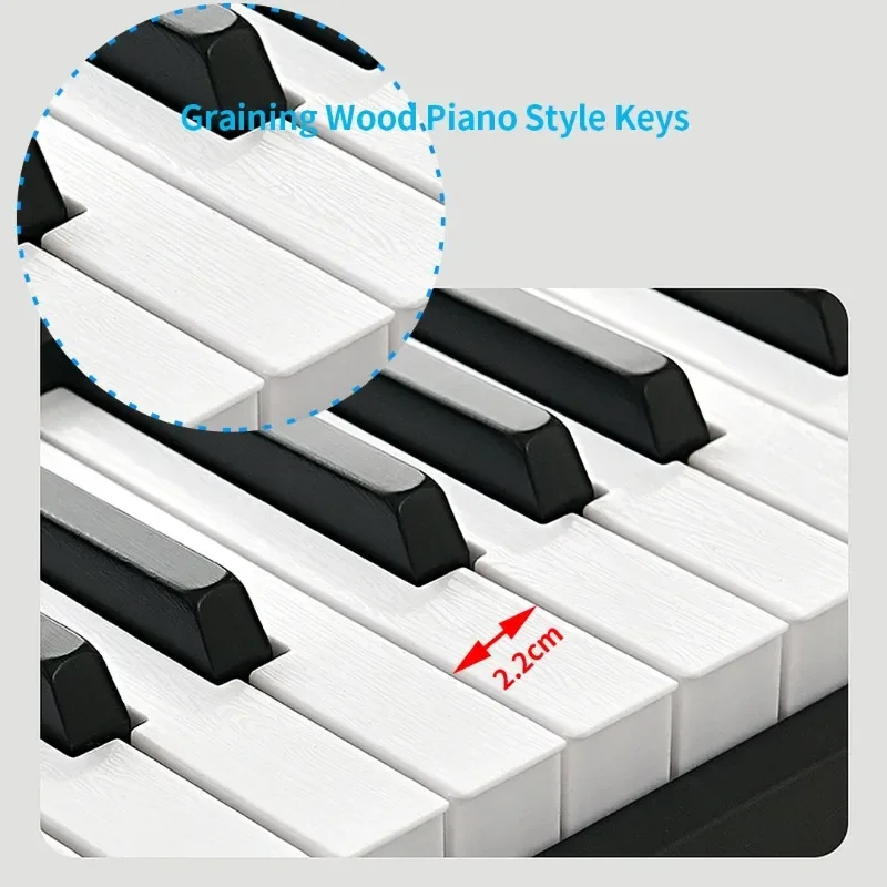 New Musical Keyboard Folding Piano 88 keys Professional Synthesizer Instrument Midi Digital Foldable Electronic Organ for Adult