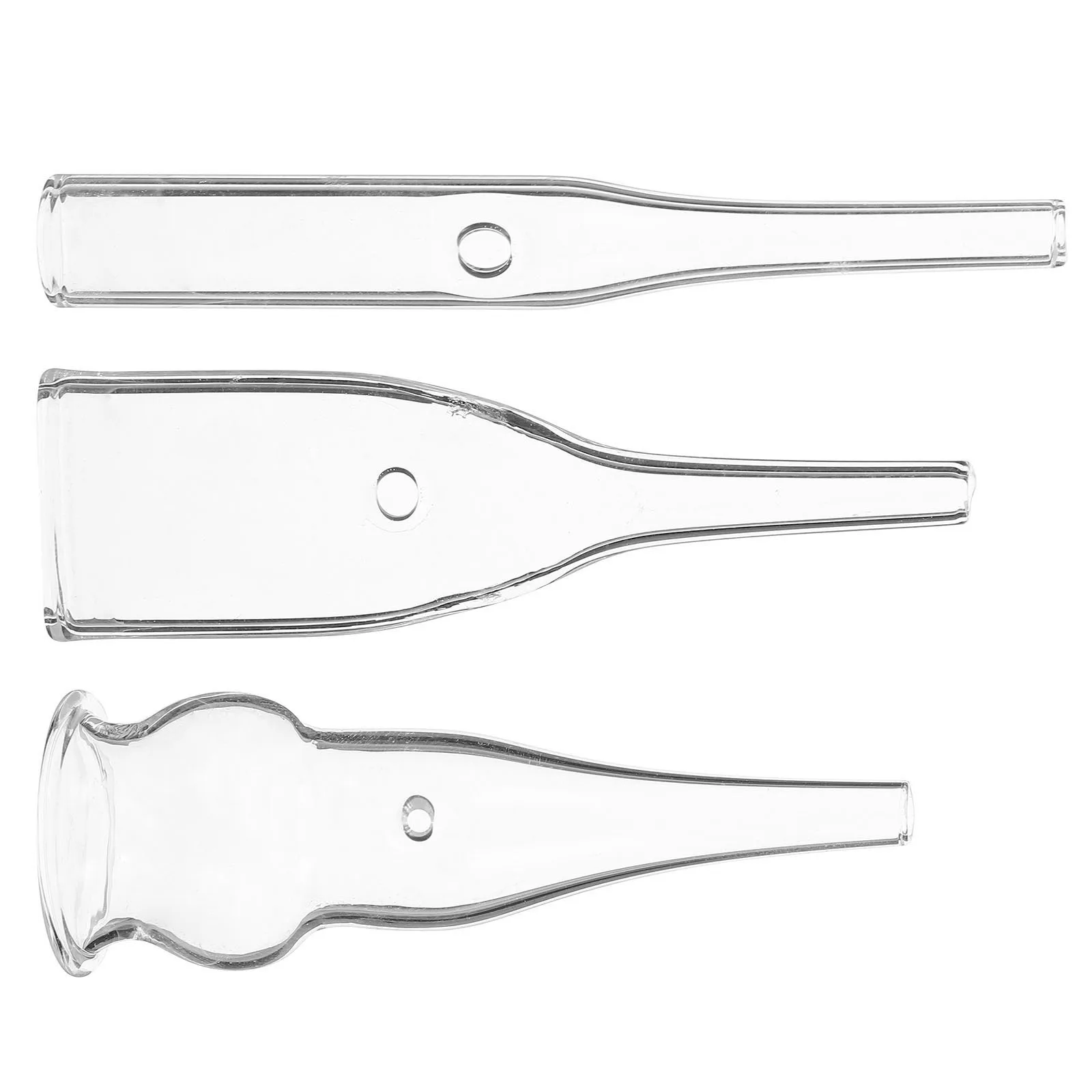 

3 Pcs Vacuum Cleaner Blackhead Exporter Accessories Glass Facial Beauty Machine