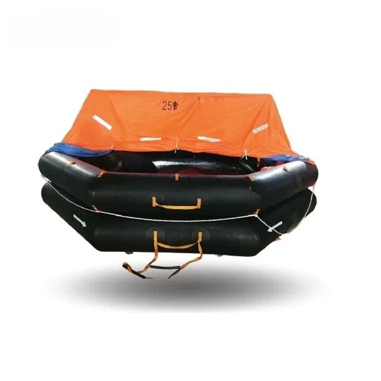 

15 Person Solas Type Marine Life Raft Inflating Liferaft Inflatable for Boat KHA-15 with Light Optional