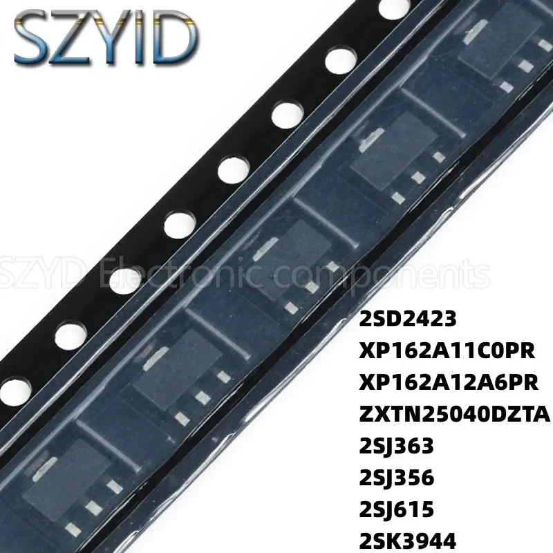 100PCS SOT89 2SD2423 XP162A11C0PR XP162A12A6PR ZXTN25040DZTA 2SJ363 2SJ356 2SJ615 2SK3944