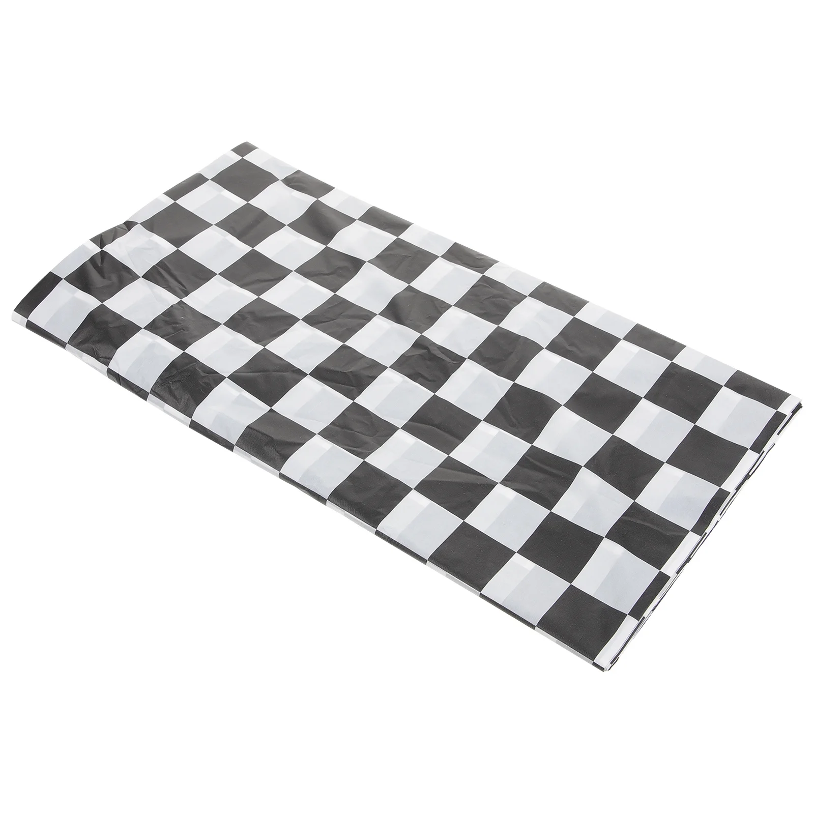 

Black White Grid Waterproof Table Cover 137x137cm Oil Proof Stain Resistant Seamless Tablecloth for Dining Home Parties