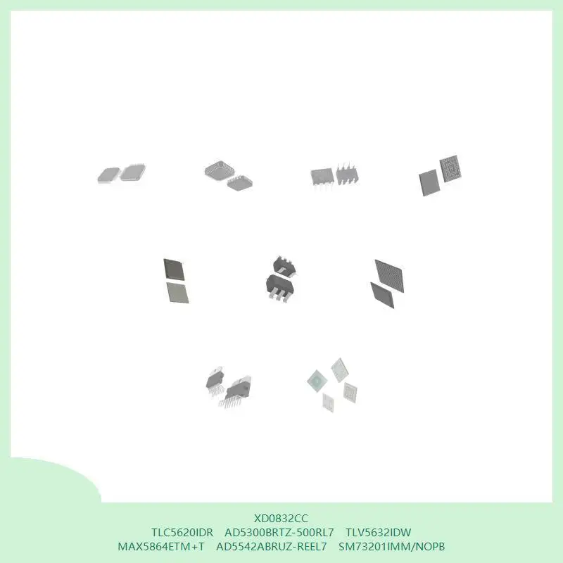 

XD0832CC TLC5620IDR AD5300BRTZ-500RL7 TLV5632IDW MAX5864ETM+T AD5542ABRUZ-REEL7 SM73201IMM/NOPB