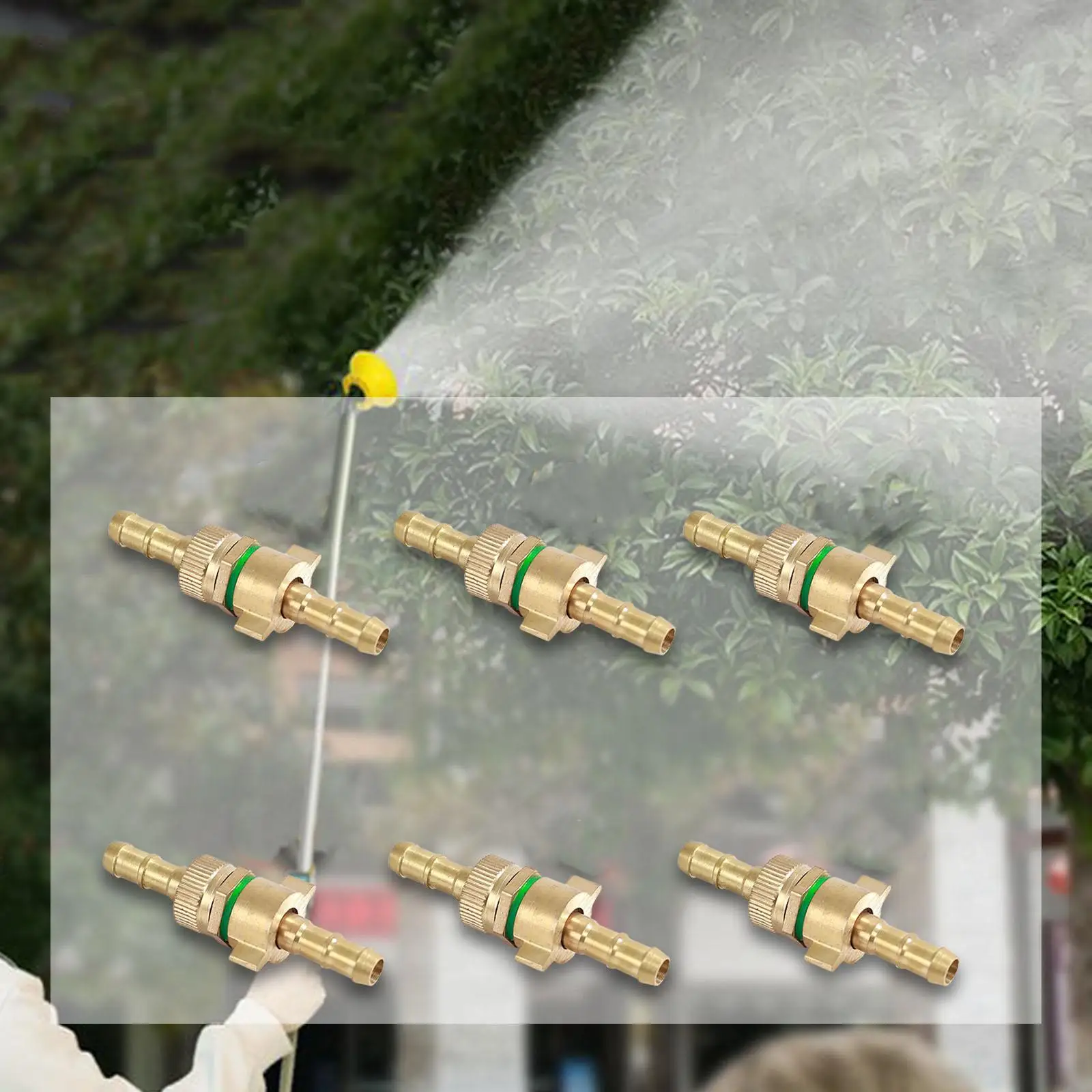 6Pcs Hose Barb Fittings Hose Repair Kit Air Hose Connectors for Gas Water