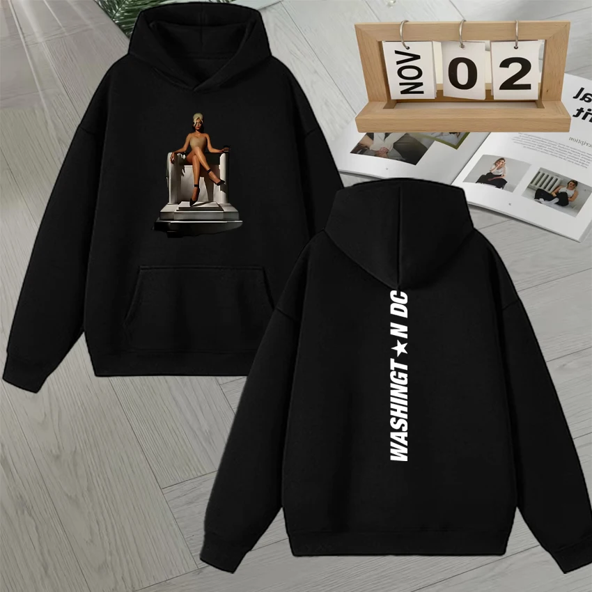 

2025 Fashion Beyoncé Cowboy Carter Art Tour Autumn Winter Hoodies Long sleeve Men Women Fleece Sweatshirts Unisex Loose Pullover