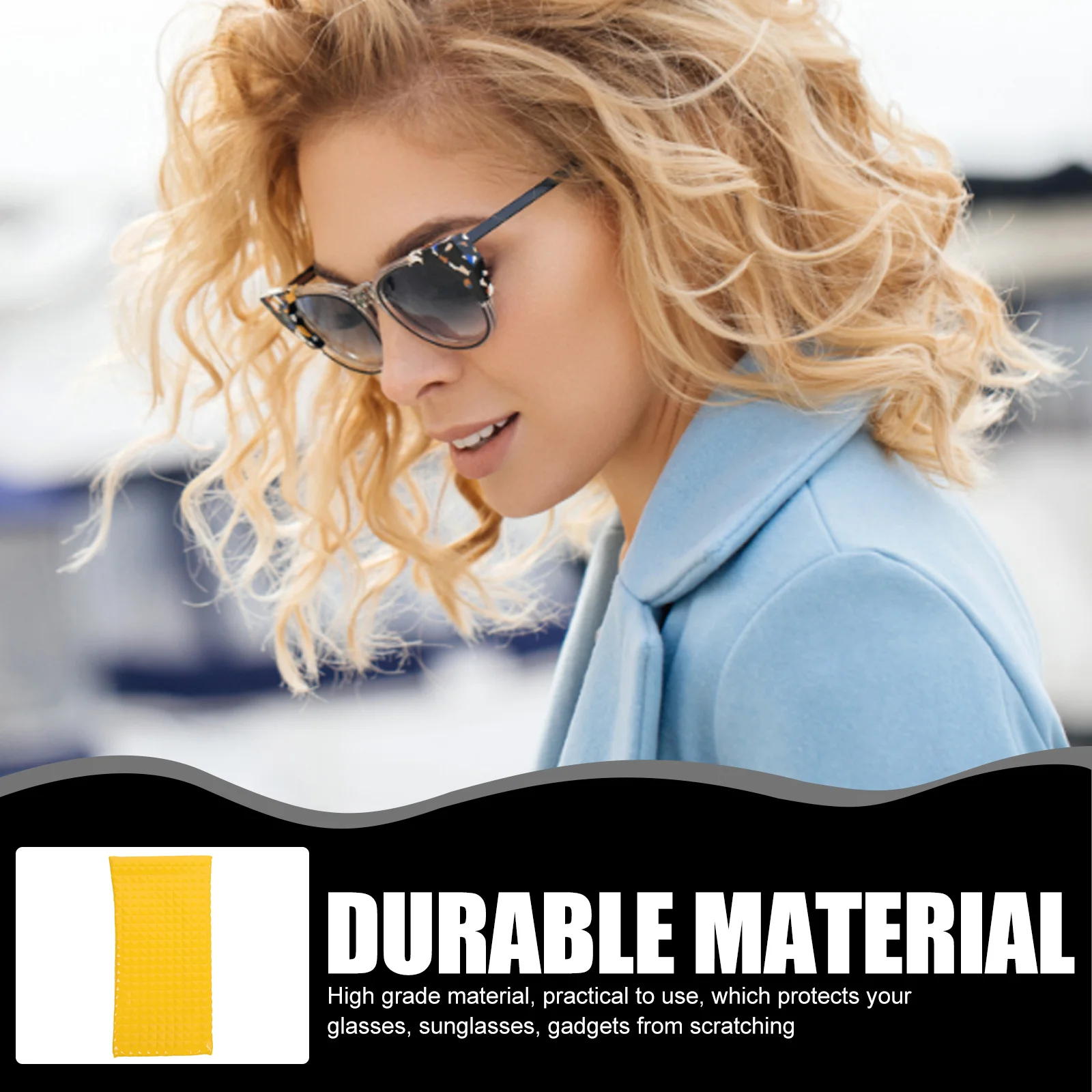 

2Pcs Sunglasses Bag PU Glasses Storage Sleeve Portable Eyeglasses Holder Soft Glasses Case Sunglasses Storage Bag