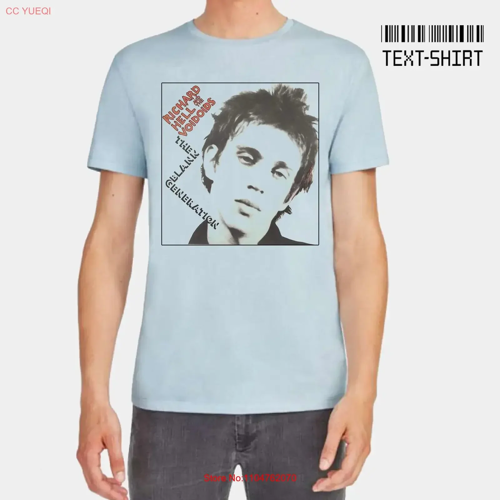 Richard Hell t shirt post punk underground CBGB handmade cotton high quality vintage Washed streetwear graphic Slightly fashion