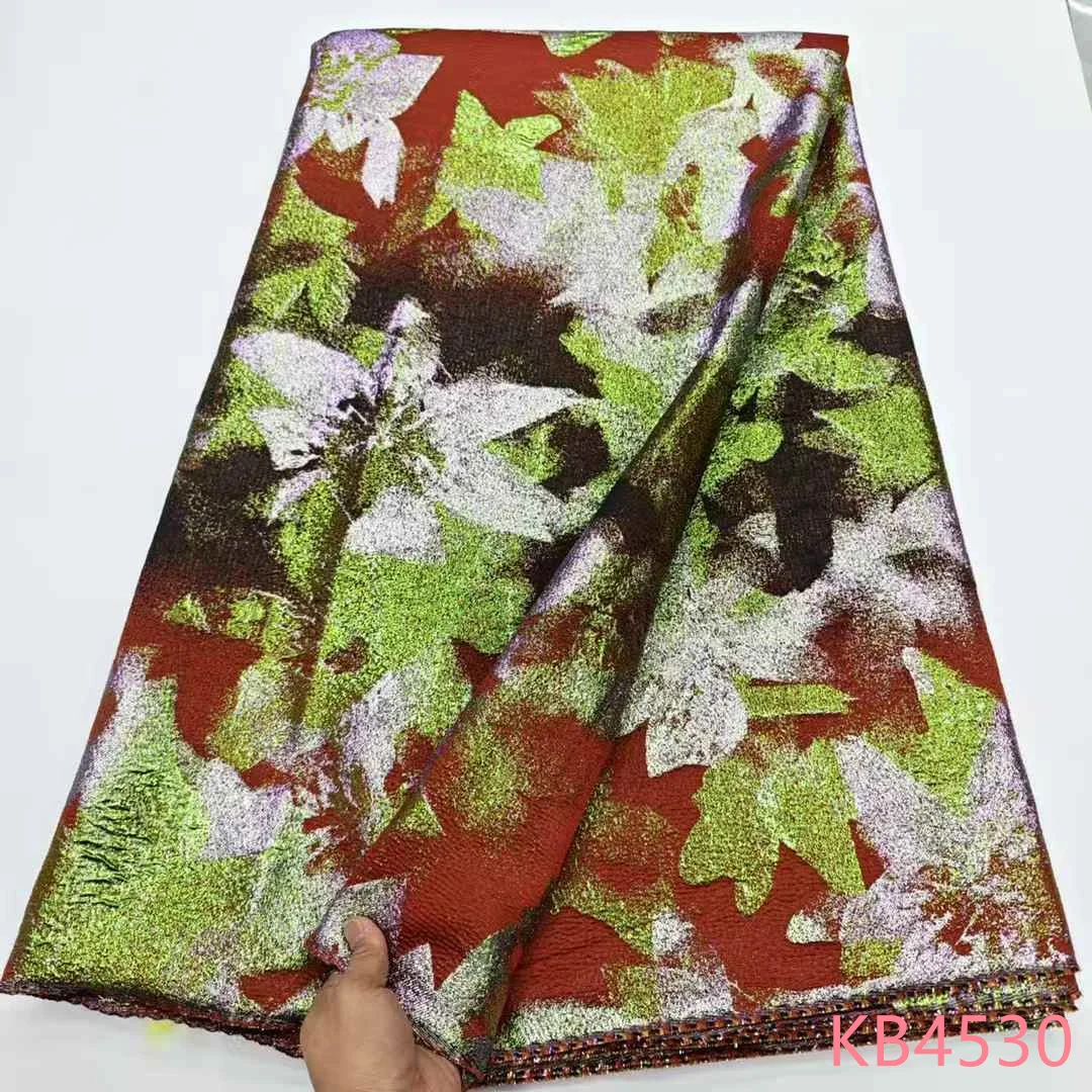 

African Green Solid Jacquard High Quality Embroidered Lace 2025 Organza Tulle Lace Fabric Lace For Brides Wedding Dresses KB4530