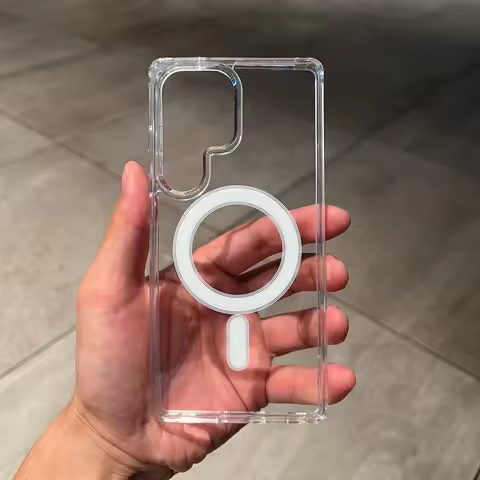 for Magsafe Transparent Acrylic Case for Samsung Galaxy S25 S24 Ultra S22 S23 Plus S21 FE A16 A15 A55 A35 Clear Ultra Slim Cover