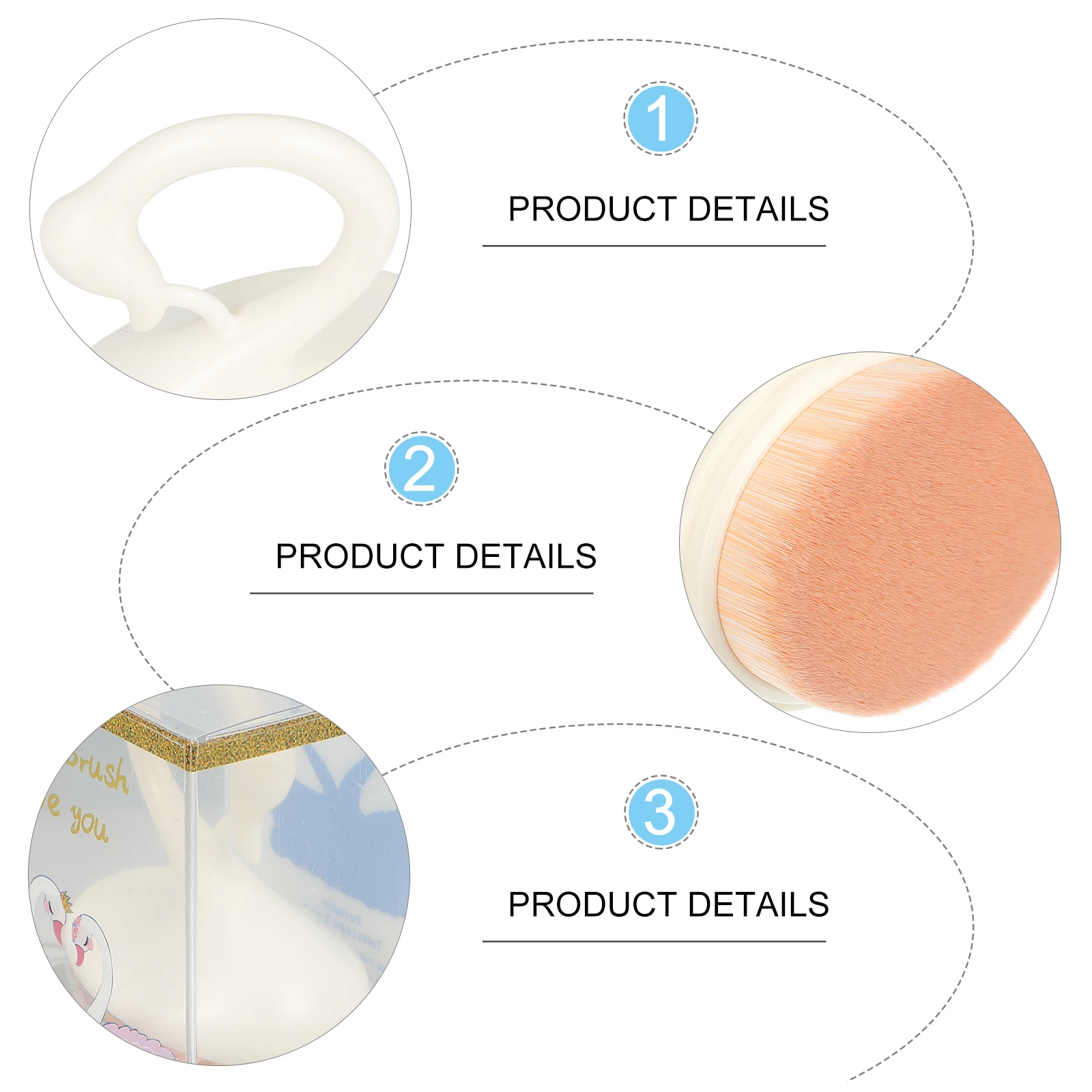 

Portable s Foundation Brush Loose Powder Brush Powder Foundation Concealer Flat Top Makeup Concealer Brushes Brushes Tools