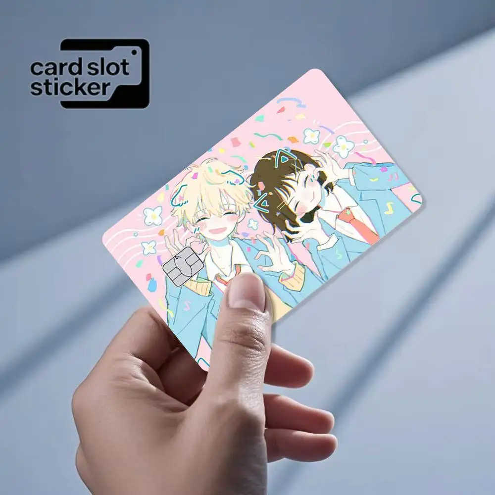 Anime S-Skip and Loafer  Credit Card HD Stickers Game Card Decal Small Chip Waterproof Sticker Gift