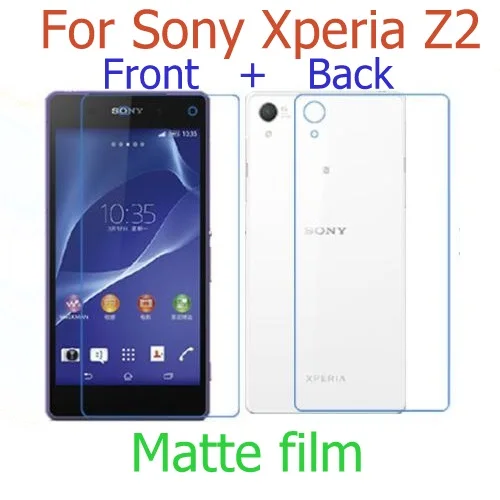 (front+back) HD clear glossy & Matte film For Sony xperia Z L36H Z1 L39H Z2 Z3 Z4 Z5 Premium Ultra plus screen protector film