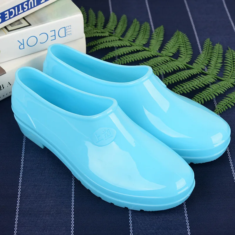 Women Rain Boots Waterproof Shoes Unisex Outdoor Garden Home Kitchen Lady Smart Shoes Girl's Car Washing Shoes 2020