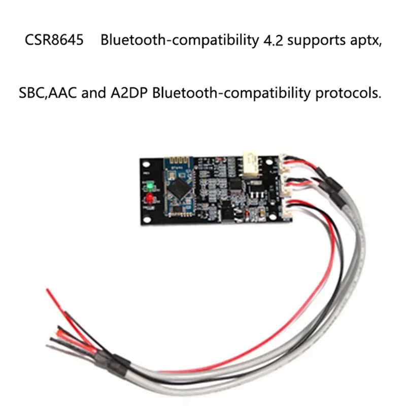 【Shopper’S-Favorite!】QCC3034 CSR8645 Bluetooth 5.0/4.2 Wireless Audio Receiving Board Lossless Aptxhd Module