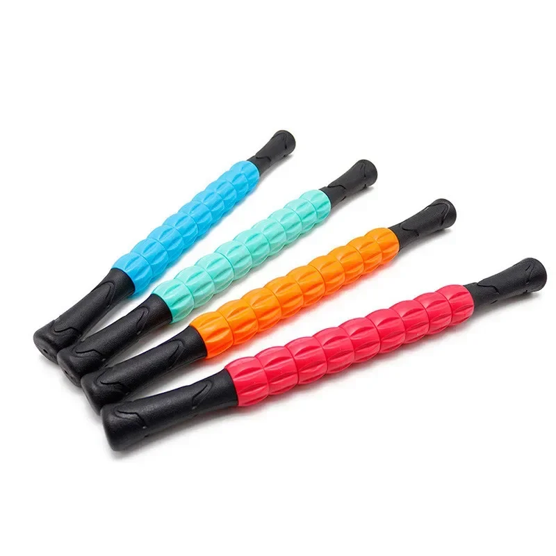 1Pcs 9-Wiel Massage Nek Been Massager Stick Anti-Cellulite Stok Body Voet Been Afslanken Massage Spier roller Massage Stok