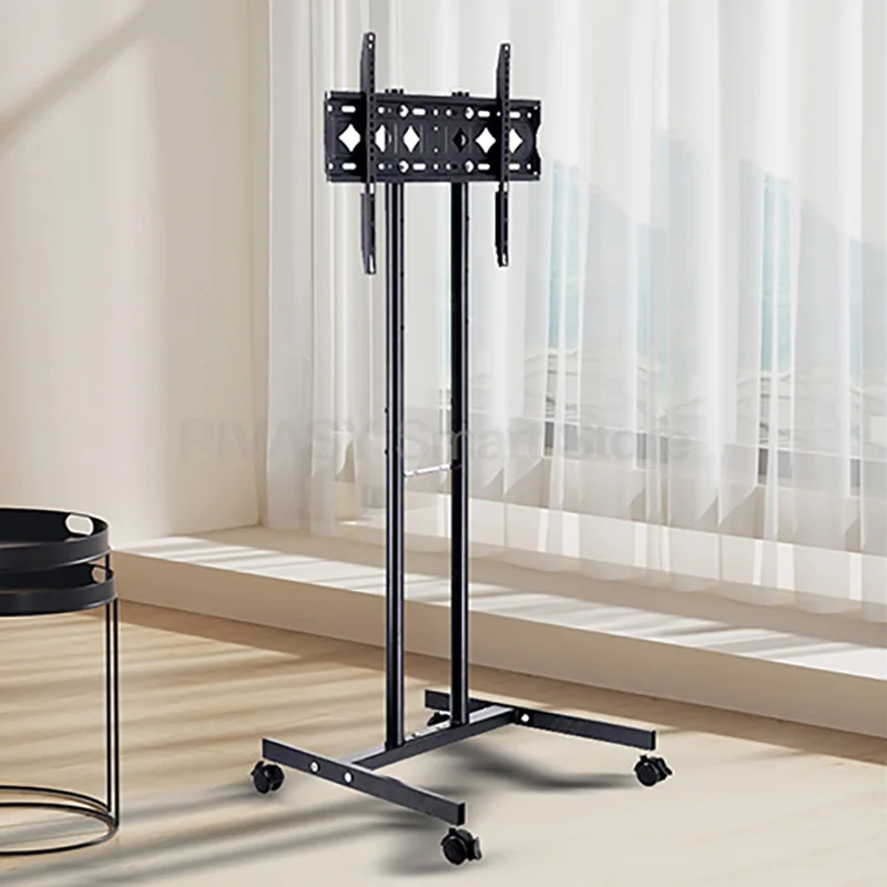 

Mobile TV Cart 32-65 inch LCD LED TV Mount Floor Stand with Wheels Portable Television Holder Removable Cradle for Living Room