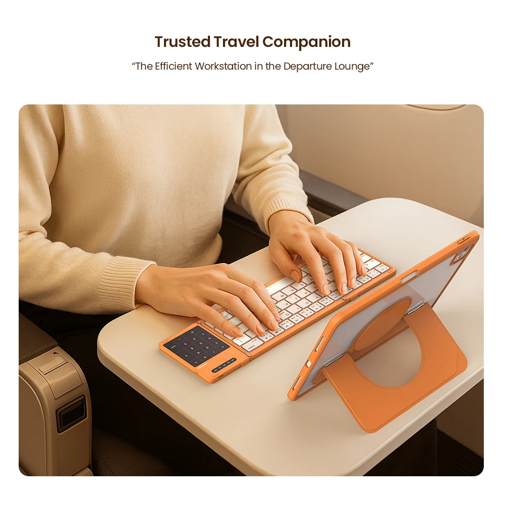 

Nillkin For Samsung Galaxy Tab S26 Ultra iPad iPhone 17 Pro Max Cube Pocket Bluetooth Keyboard Fold Slimmer Multi System Case
