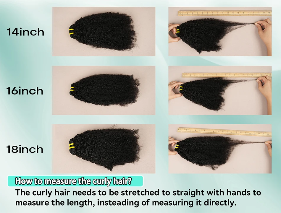 4C Afro Kinky Coily Echthaar-Bündel, lockig, natürliche schwarze Farbe, unverarbeitete reine Webart, doppelter Schuss, 100 % Echthaarverlängerungen – Detail 14