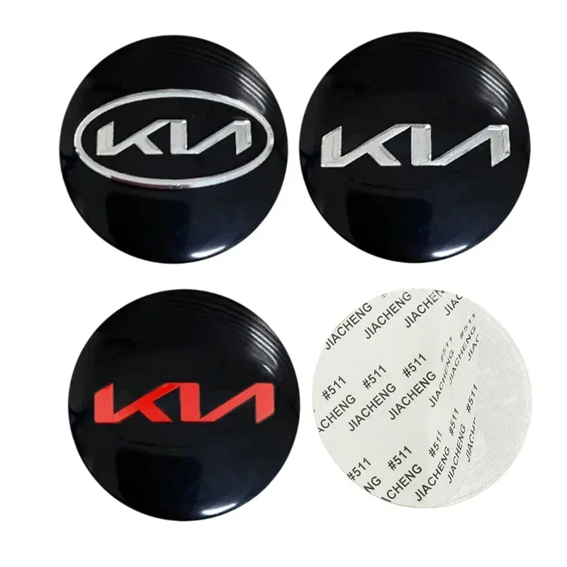 

56MM Car Wheel Center Hubcaps Sticker Decals for KIA K3 K5 K7 Ceed Sportage Rio Optima Cerato Niro Soul Venga Sedona Accessories