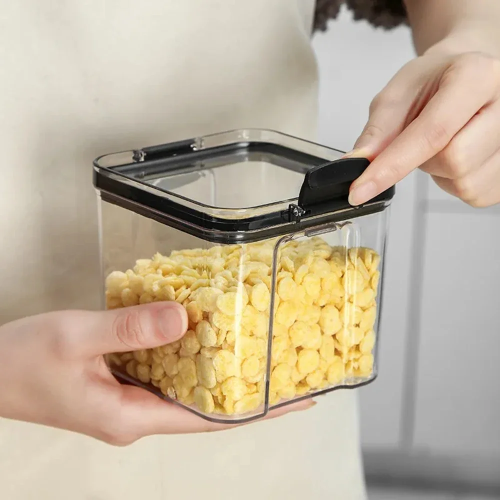 Kitchen Multigrain Snack Sealed Storage Box Dried Fruit Dried Goods Jar Drawer Storage Container Moisture Proof Box Plastic