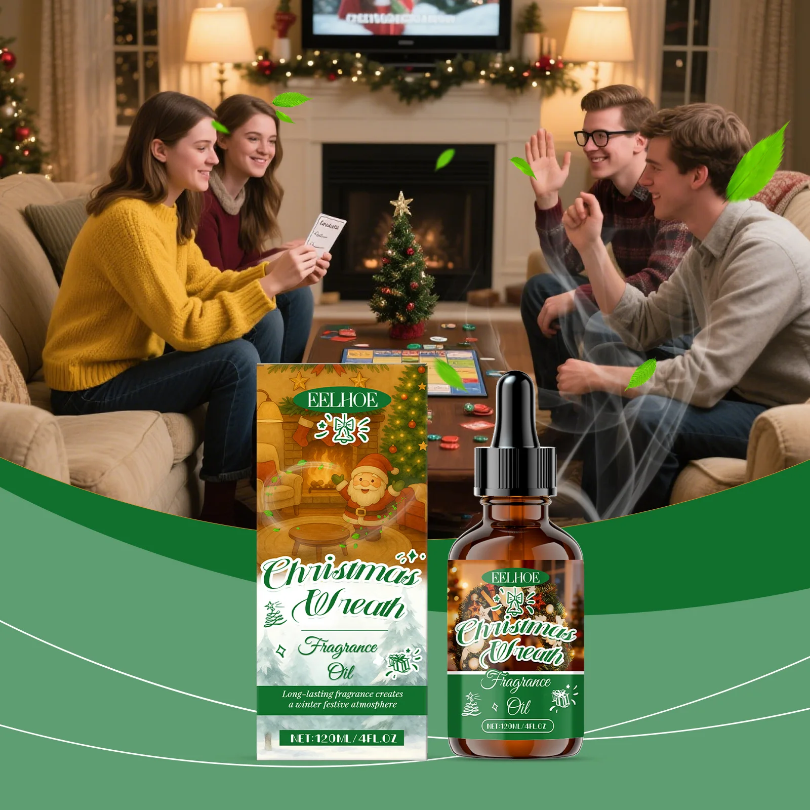 น้ำมันหอมระเหยอีลโฮ คริสต์มาส วอร์ม อโรมาเธอราพี เฟรช สตาร์ท สเปเชียล อิดิชั่น โคซี่ คอมฟอร์ท มินิ โบทเทิล ชุดของขวัญน้ำหอมสำหรับเทศกาล