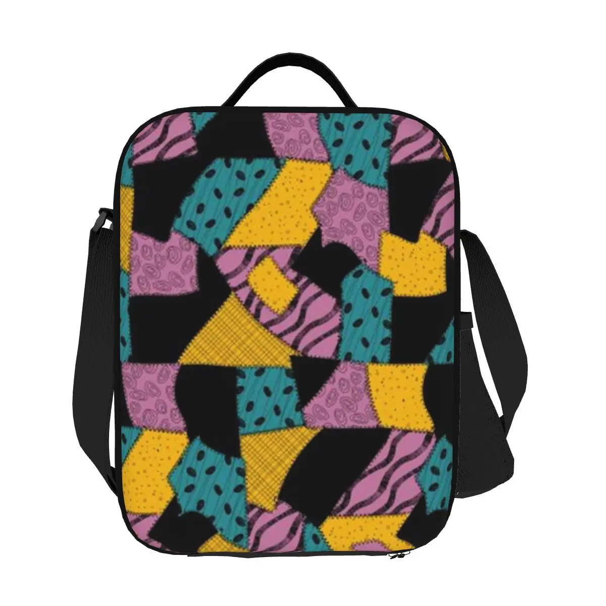 

Custom Nightmare Before Christmas Insulated Lunch Bags for School Office Sallys Dress Waterproof Cooler Thermal Bento Box Women