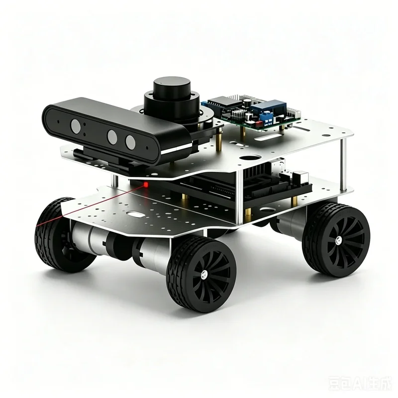 Custom Programmable AI Education Robot with Engine 220V Mapping Navigation Mecanum Wheel Chassis