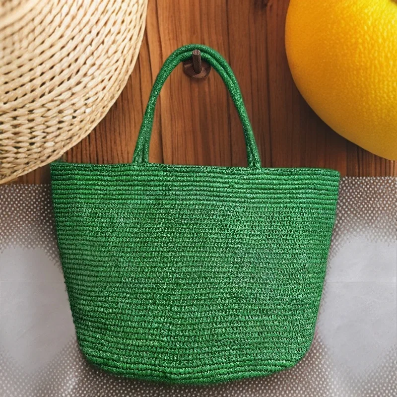 

Вместительная плетеная сумка из рафии, женская сумка-тоут, модная сумка через плечо