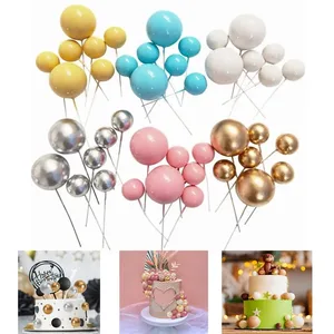 20pcsボールケーキピック 10最高の販売バースデーケーキチャーム-3